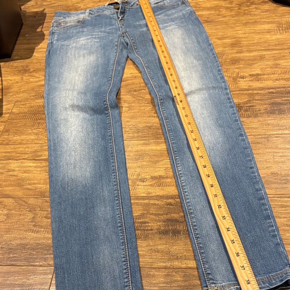 Pull&Bear Blue Skinny Jeans - Picture 4 of 12